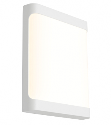 ODESSA PLAIN 10W 3CCT IP65 COASTAL WALL LIGHT. WHITE